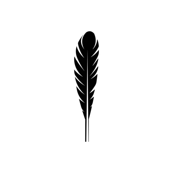 Logo Plume Illustration Stock Design — Image vectorielle