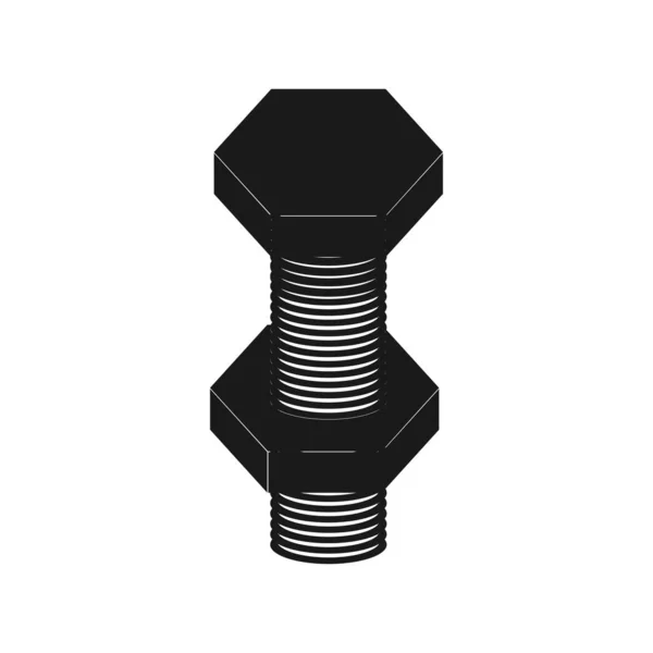 Шаблон Вектора Логотипа Болта Гайки — стоковый вектор