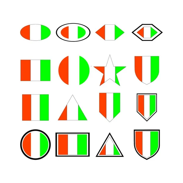 การออกแบบโลโก ธงชายฝ งงาช — ภาพเวกเตอร์สต็อก