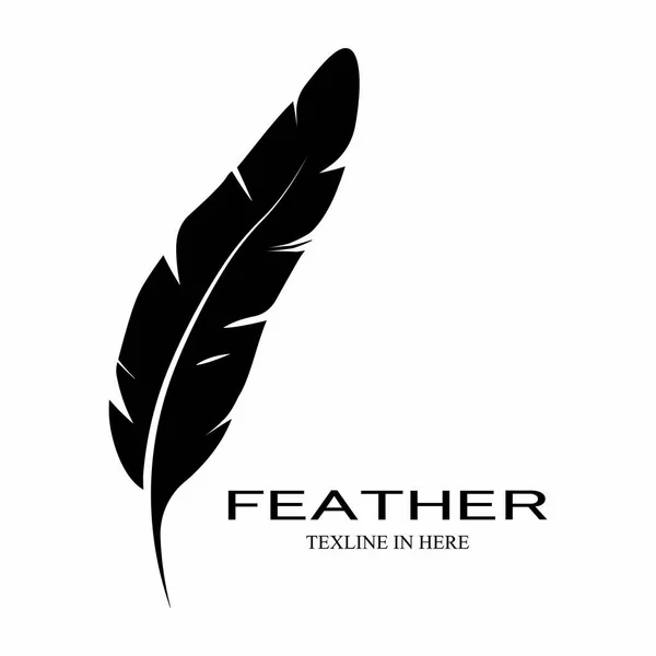 Tüy logosu vektör şablonu