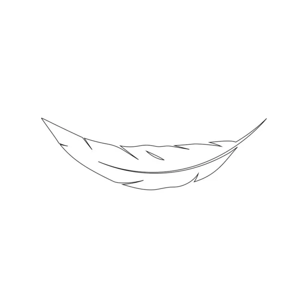 Plume Logo Stock Vektor Modèle — Image vectorielle