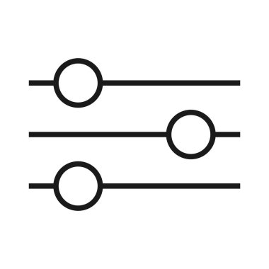 Arama filtresi simgesi vektör illüstrasyon tasarımı