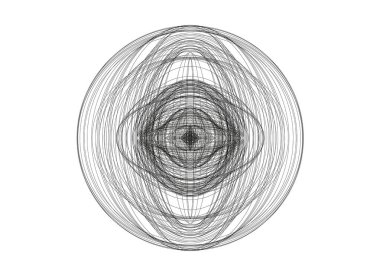 Beyaz arka planda izole edilmiş vektör siyah figür, şirket kimliği, herhangi bir grafik tasarımı, davetiye, kartvizit, logo, reklam, sertifika veya site sayfalarının web tasarımı için bir unsurdur..