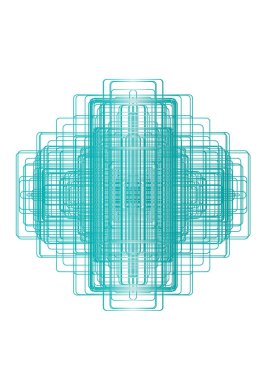 Beyaz arka planda izole edilmiş çok renkli vektör lonca figürü, herhangi bir grafik tasarım, davetiye, kartvizit, logo, reklam, sertifika veya site sayfalarının web tasarımı için grafiksel bir öğe.