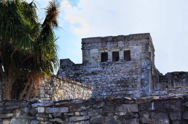Antik şehir Tulum, Maya medeniyeti. Yucatan. Meksika.