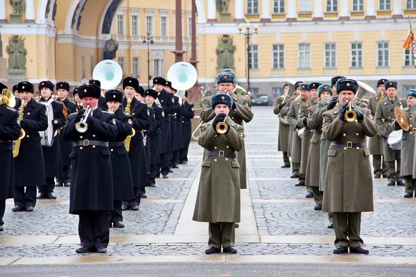 San Pietroburgo Russia Aprile 2014 Prove Della Parata Militare Dell — Foto Stock
