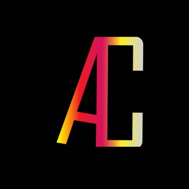 Bir C ortak harf logosu yaratıcı tasarımı