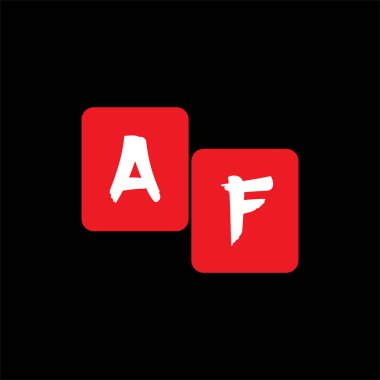 Bir F ortak harfi logo vintage tasarımı