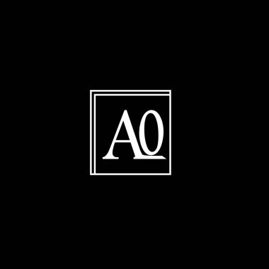 Bir O harfi logo amblemi dizaynı. O harfi logo vektör tasarımı.