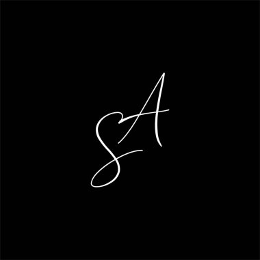 S harfi logo monogram tasarımı