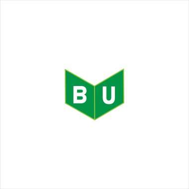 B U ortak harf logo vintage tasarımı