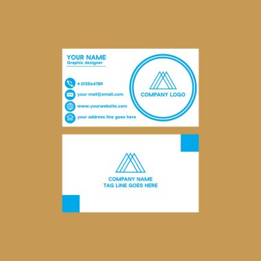 Vektör grafikli eşsiz bir kartvizit tasarımı