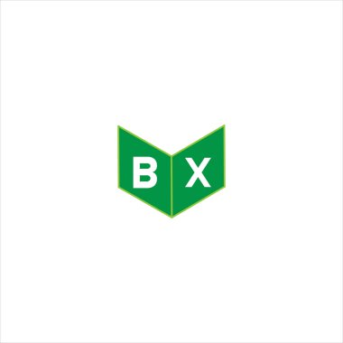 B X harfli logo monogram tasarımı