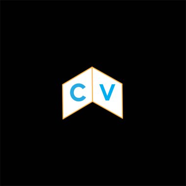 C V ortak harf logo monogram tasarımı