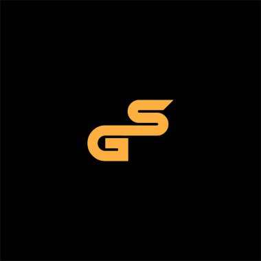 G 'nin ortak harf logosu soyut tasarımı