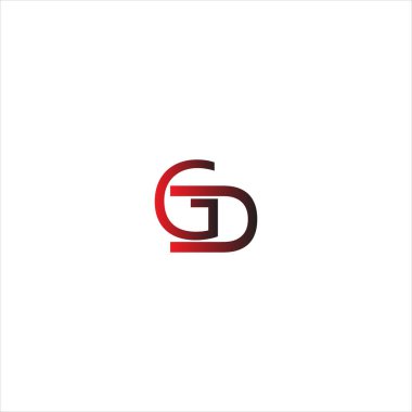 G U ortak harf logosu monogram tasarımı