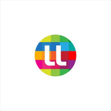 L L harfi logo amblemi tasarımı