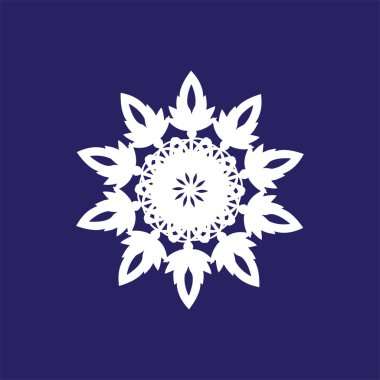 Vektör grafikli Mandala şablon tasarımı