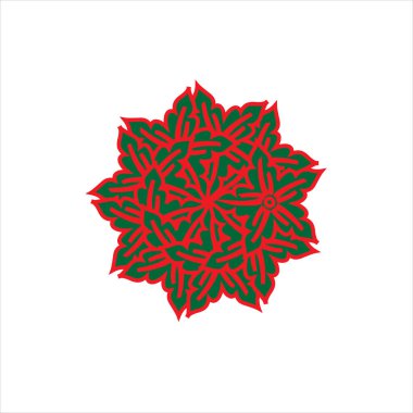 Vektör grafikli Mandala şablon tasarımı