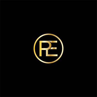 P E harfi logo ögesi tasarımı