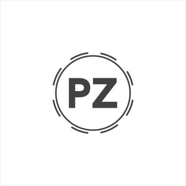 P Z ortak harf logo monogram tasarımı