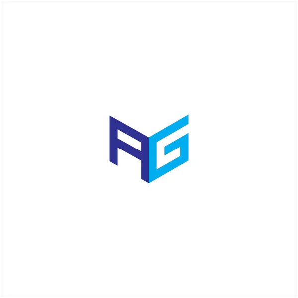 Harfi Logo Ilk Tasarımı Vektör Grafikli Bir Logosu Tasarımı — Stok Vektör