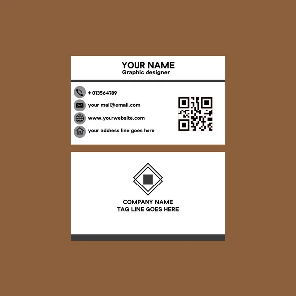 Design Unique Carte Visite Avec Graphique Vectoriel — Image vectorielle