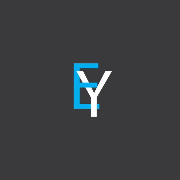 Gemensam Bokstav Logotyp Abstrakt Design — Stock vektor