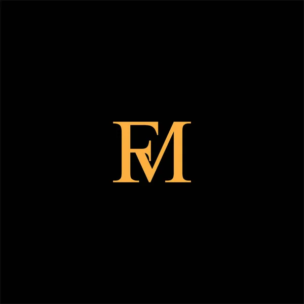Gemensam Bokstav Logotyp Monogram Design — Stock vektor