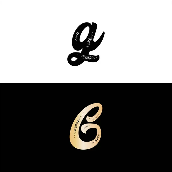 G共同レターロゴ クリエイティブデザイン — ストックベクタ