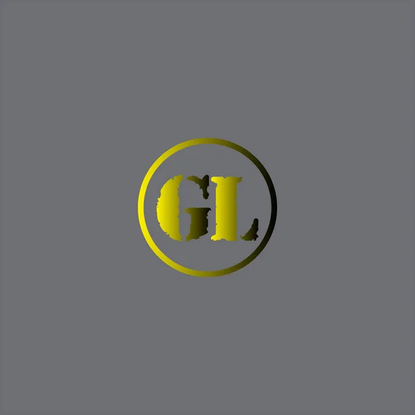 Ortak Harf Logosu Soyut Tasarımı — Stok Vektör