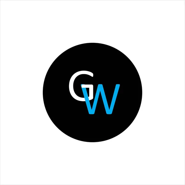 Gw联名信标志创意设计 — 图库矢量图片