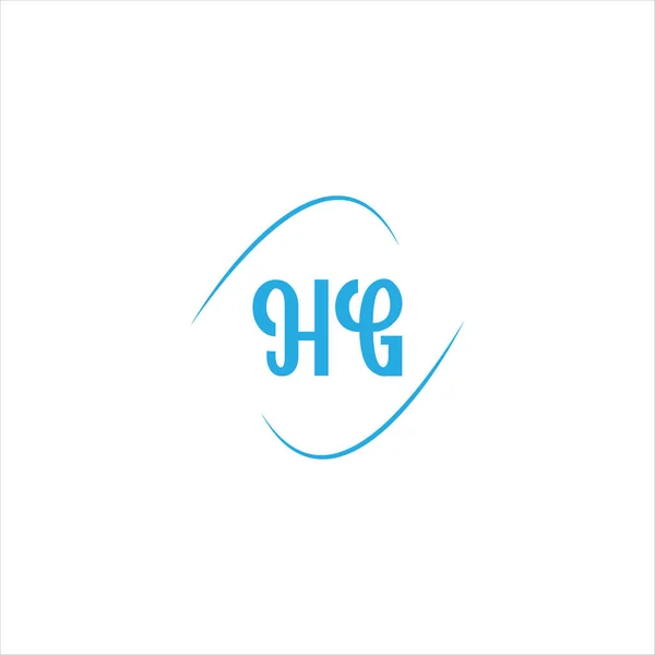 G共同文字ロゴ モノグラムデザイン — ストックベクタ