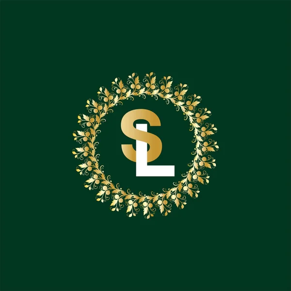 Letra Logotipo Emblema Diseño — Archivo Imágenes Vectoriales