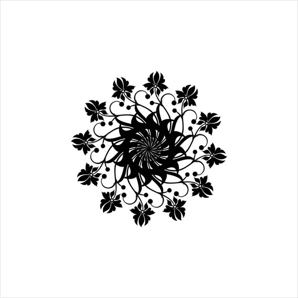 Diseño Plantilla Mandala Con Gráfico Vectorial — Vector de stock