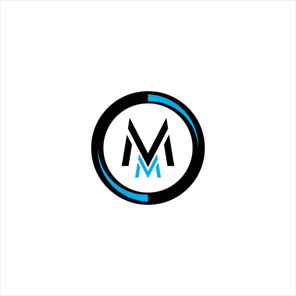 M文字ロゴ Monogram Design — ストックベクタ