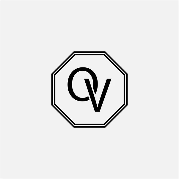 Lettera Logo Emblema Design — Vettoriale Stock