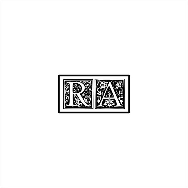 R手紙ロゴ Monogram Design — ストックベクタ