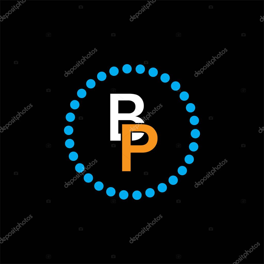 B P joint letter logo abstract design
