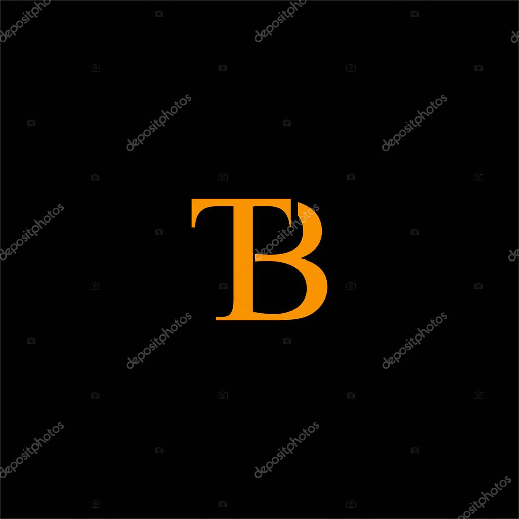 B T letter logo emblem design