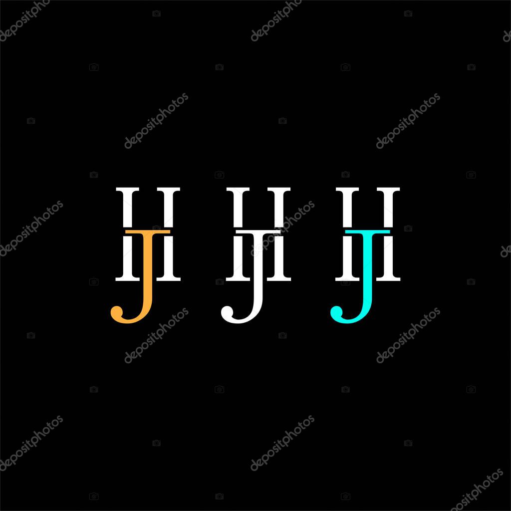 J H joint letter logo abstract design