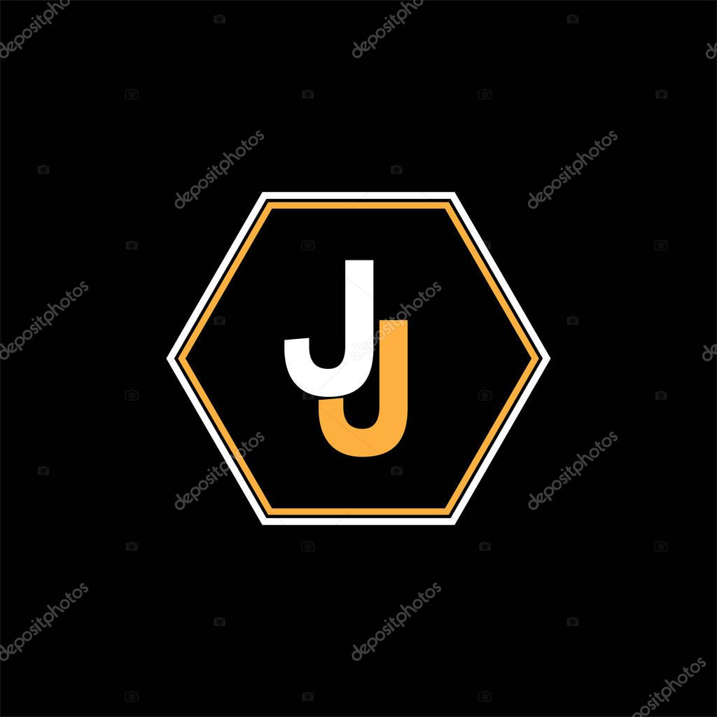 J J letter logo abstract design