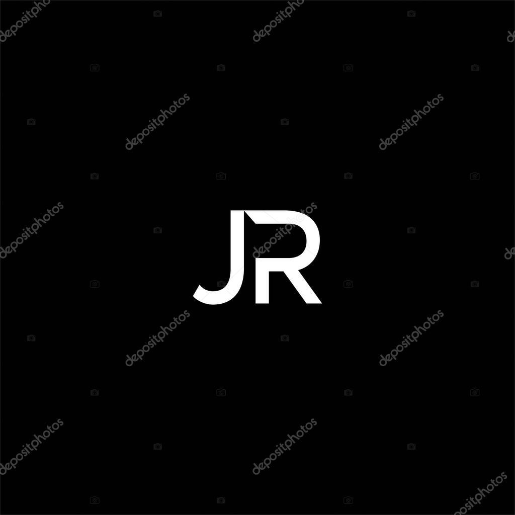 J R letter logo abstract design