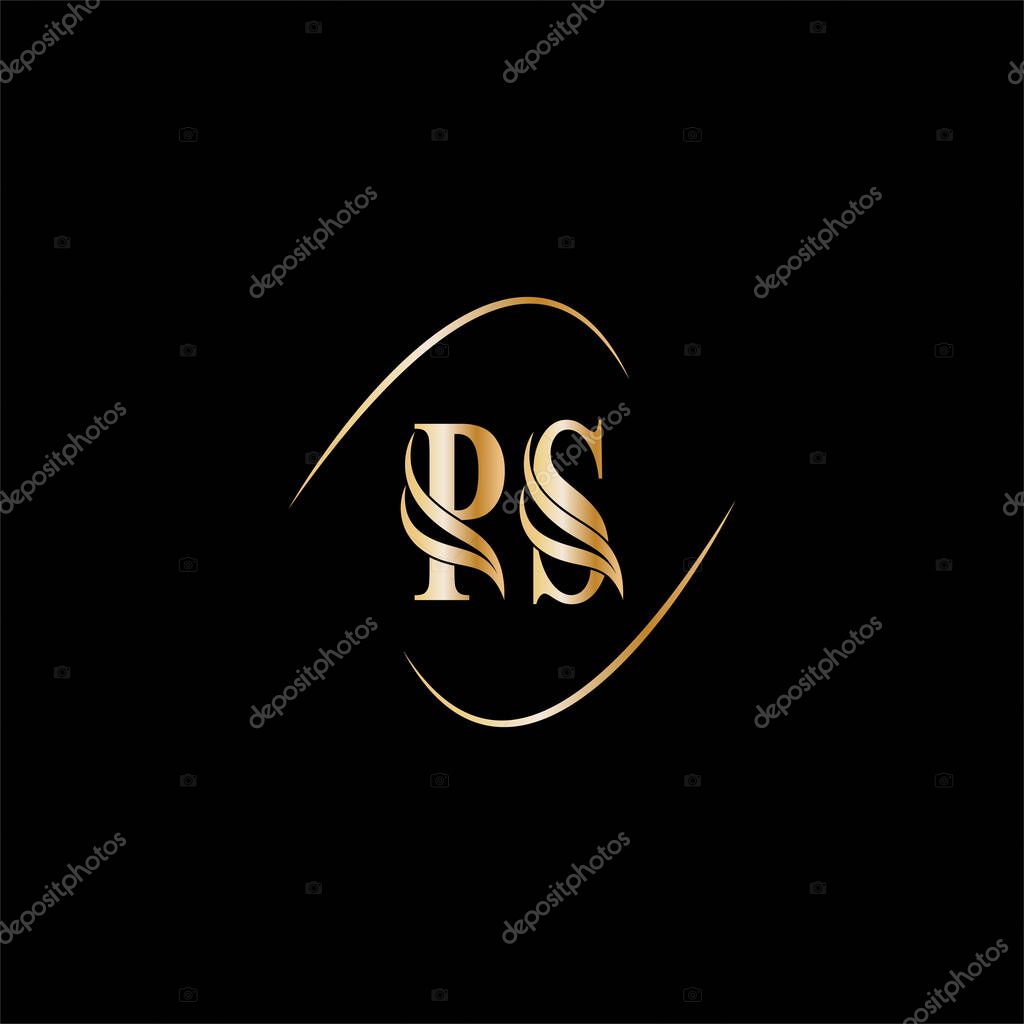 P S joint letter logo creative design