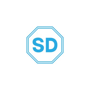 S D harfli logo monogram tasarımı