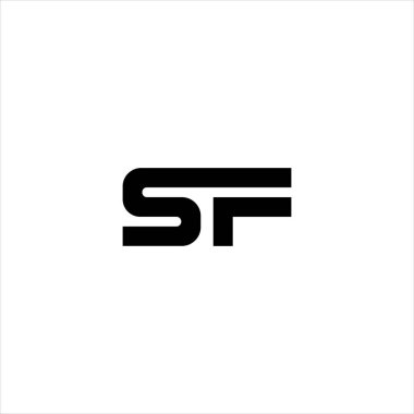 S F harfi logosu yaratıcı tasarım