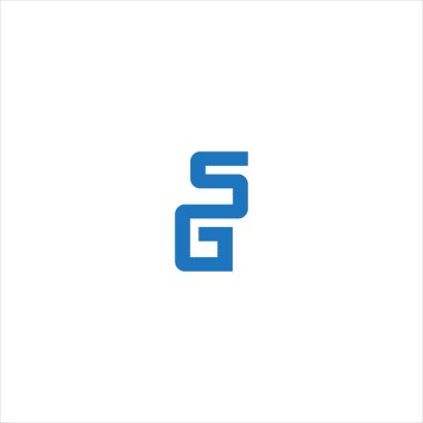S G harfi logo yaratıcı tasarımı