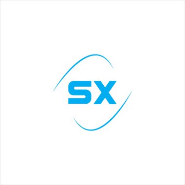 S X harf logosu yaratıcı tasarım