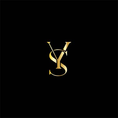 S Y harfi logo amblemi tasarımı
