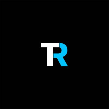 T R harfi logo şablon tasarımı